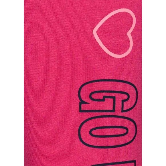 NWT Losan navy fleece dress with print and fuchsia fleece leggings set - Picture 5 of 7